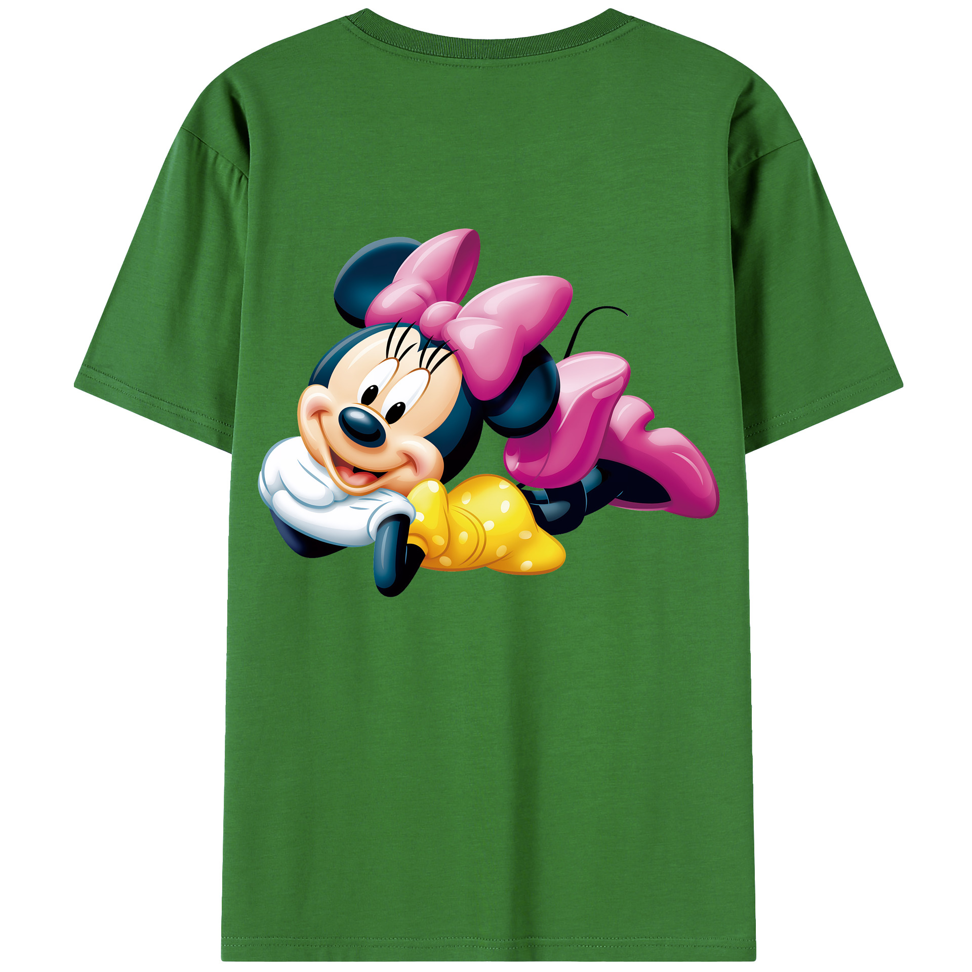 ミッキーマウス Mickey Mouse レディース半袖Tシャツ(バックプリント)